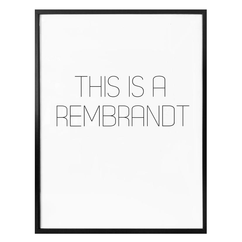 Póster Esto es un Rembrandt