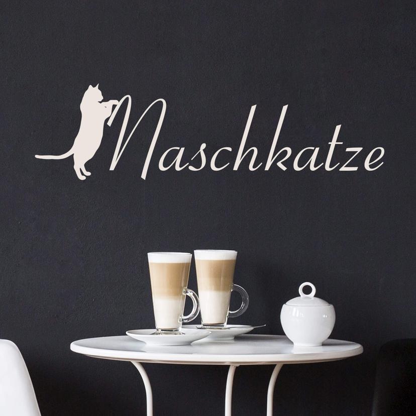 Wandtattoo Naschkatze