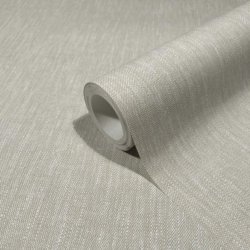 Carta da parati in tessuto non tessuto, struttura a linee moderne in beige