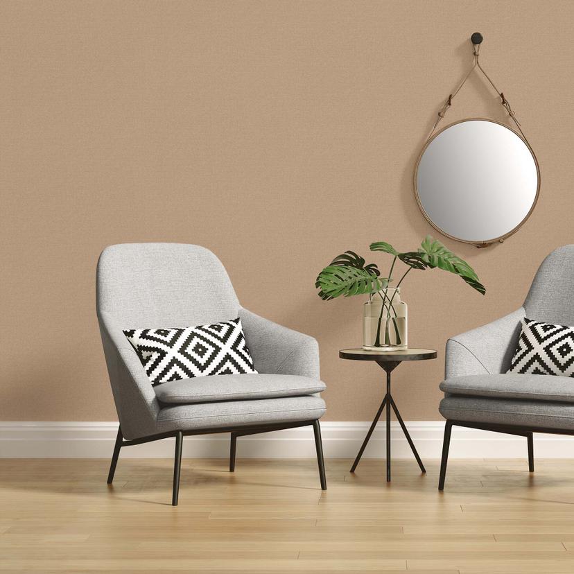 non-woven tapet beige stofoptik - tapet stue - køkken tapet