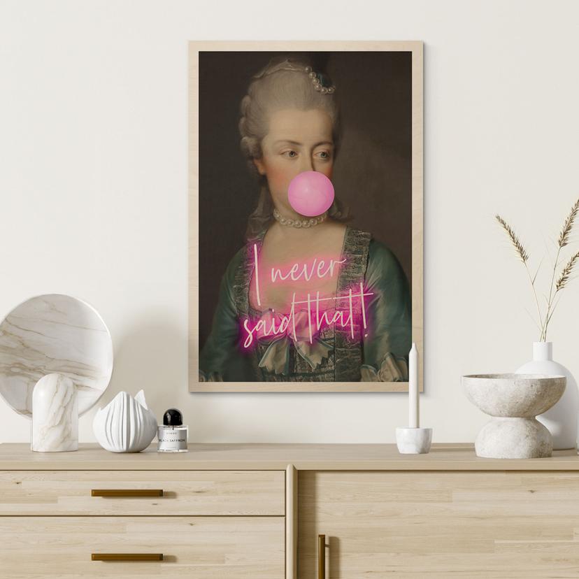 Stampa su legno Marie Antoinette: I never said that - Grace Digital Art