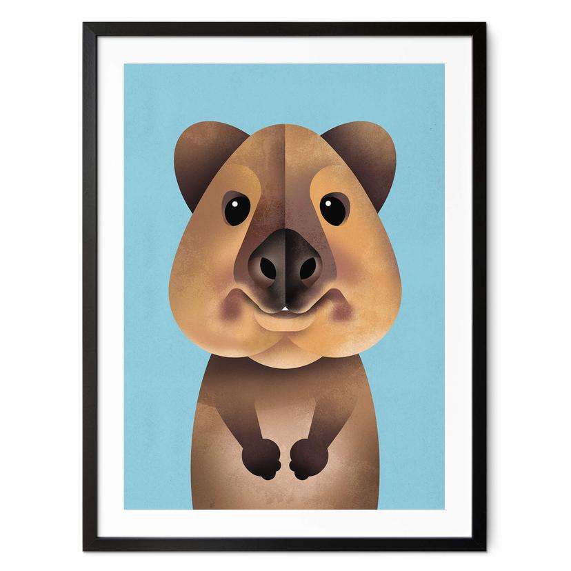Plakat Braun - Quokka