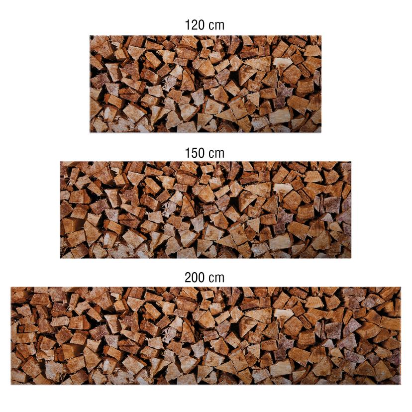 Revêtement pour cuisine - Alu-Dibond - Bois - Argenté