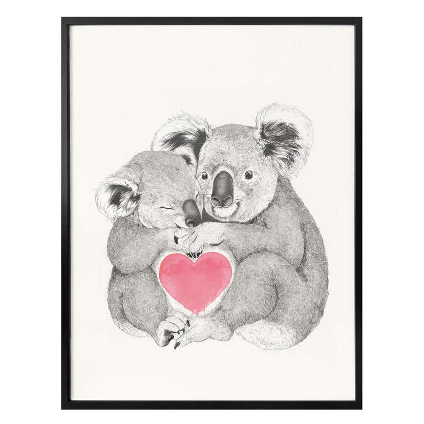 Póster Graves - Al koala le encantan los abrazos
