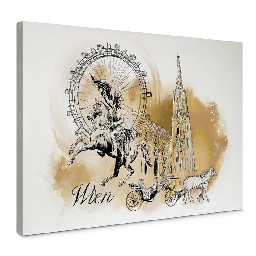 Lienzo Viena - Love your City