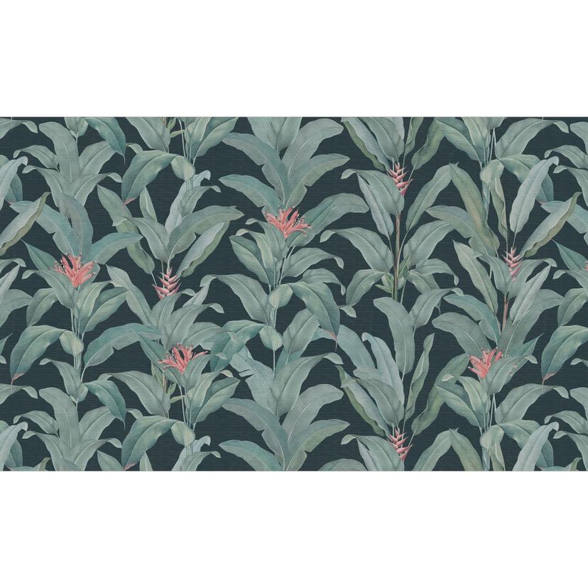 Djungelväxter - Urban Jungle Tropical Leaves Green Fototapet - Bloomery Decor