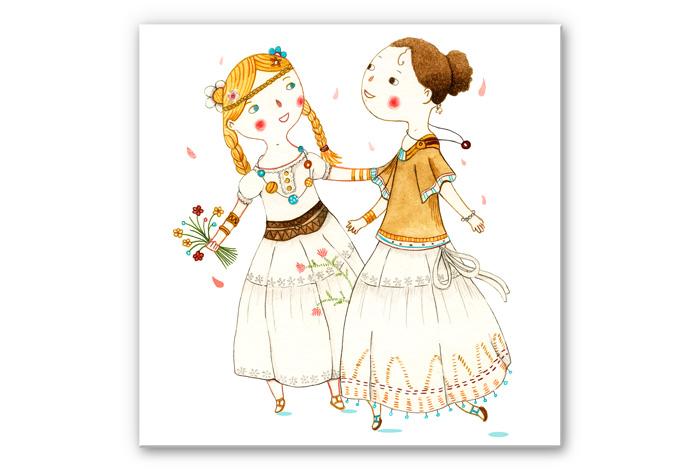 Tableau Forex - Loske - Fille hippie