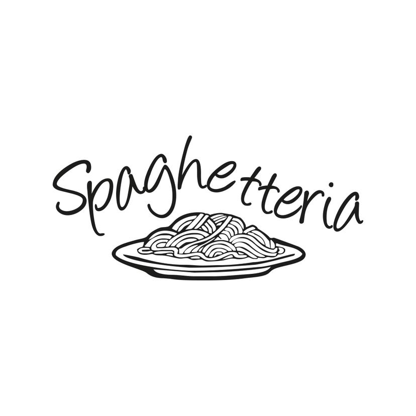 Sticker mural - Spaghetteria