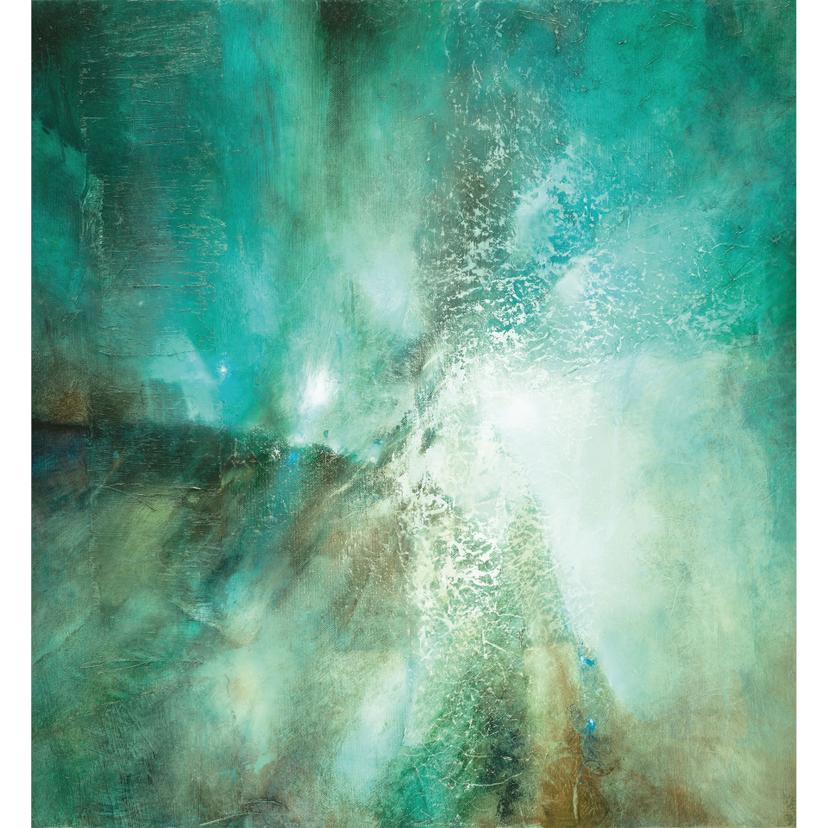 Fotomural Abstracto turquesa en luz y textura - Schmucker