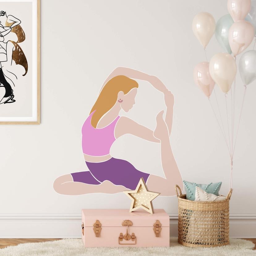 Muursticker Yoga Pose