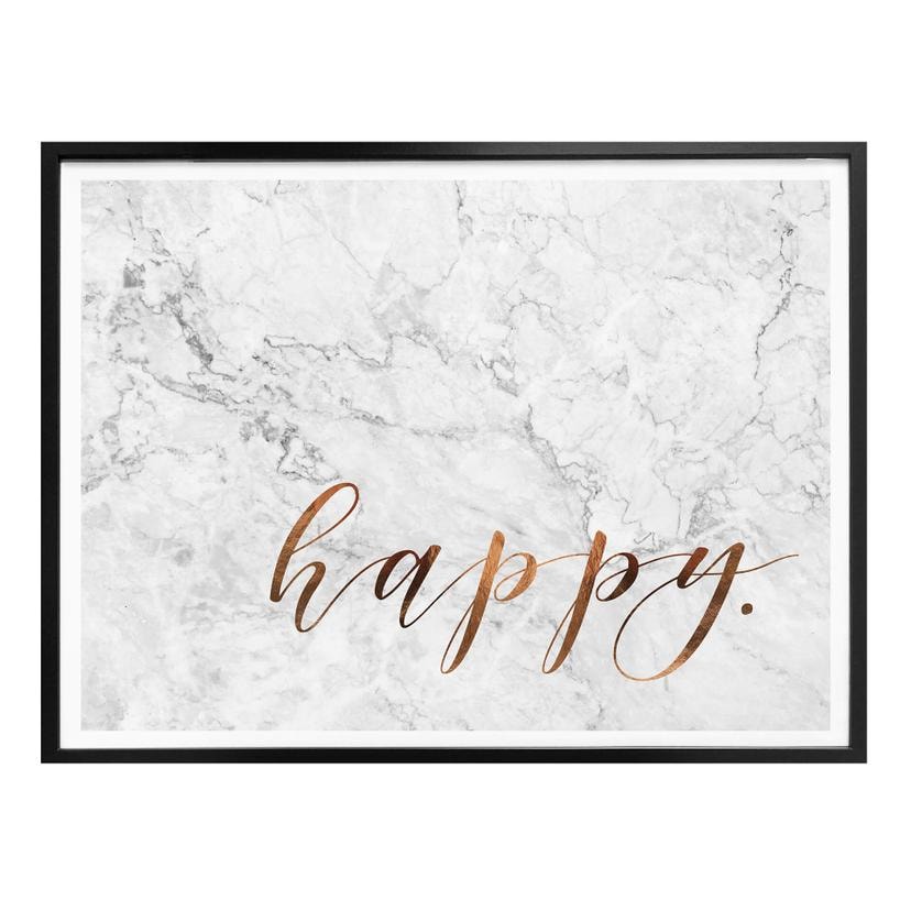 Poster Koperoptiek - Happy