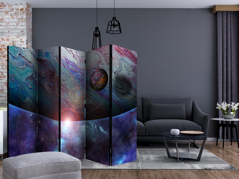 Divisorio - Viaggio nello spazio , 5 pezzi - 225x172 cm