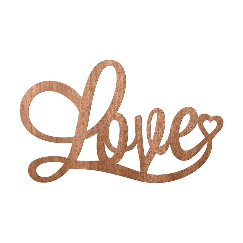 Lettere in mogano - Love