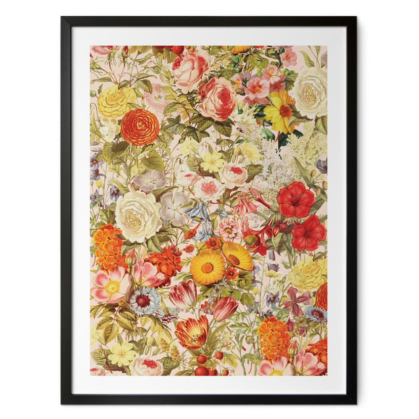 Póster Collage de flores de colores - Frida Floral Studio