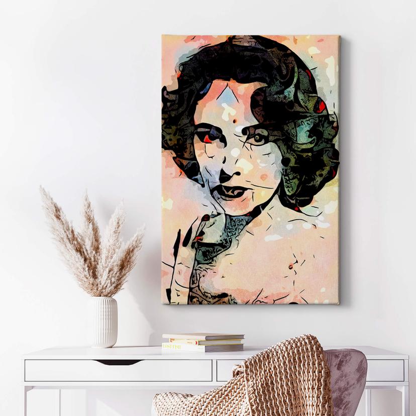 Stampa su tela Zamart - Omaggio a Miró - Liz Taylor