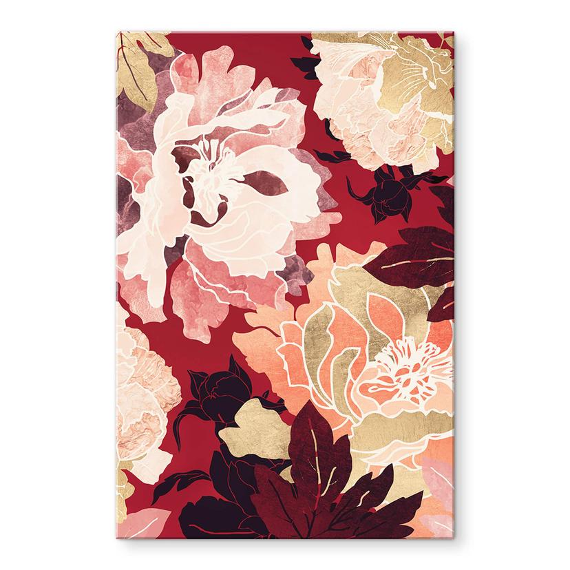 Akrylbillede Pæoner med store blomster - SpaceFrog Designs