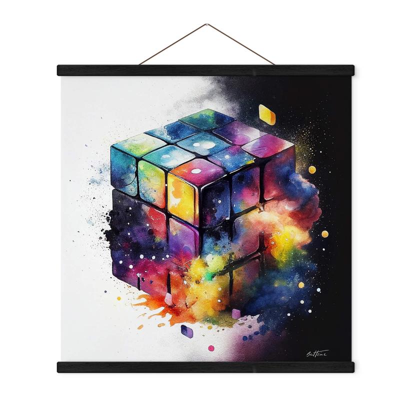 Tekstil plakat Heine - Magical Rubik's Cube