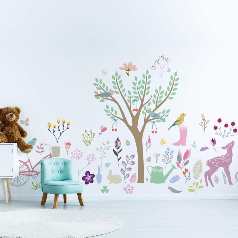 Muursticker Set Gezellig Tuinieren