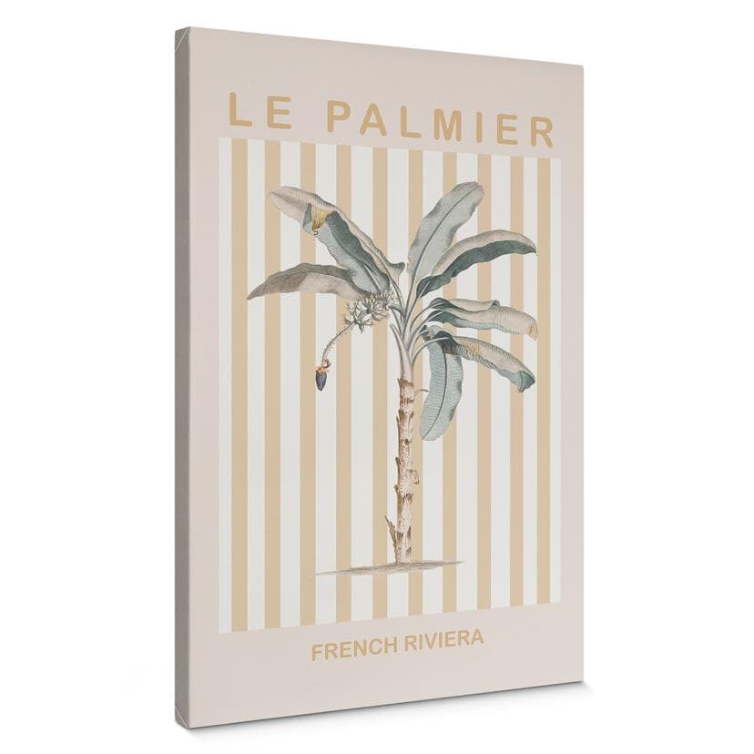 Lienzo Palmera en la Riviera Francesa - Grace Digital Art
