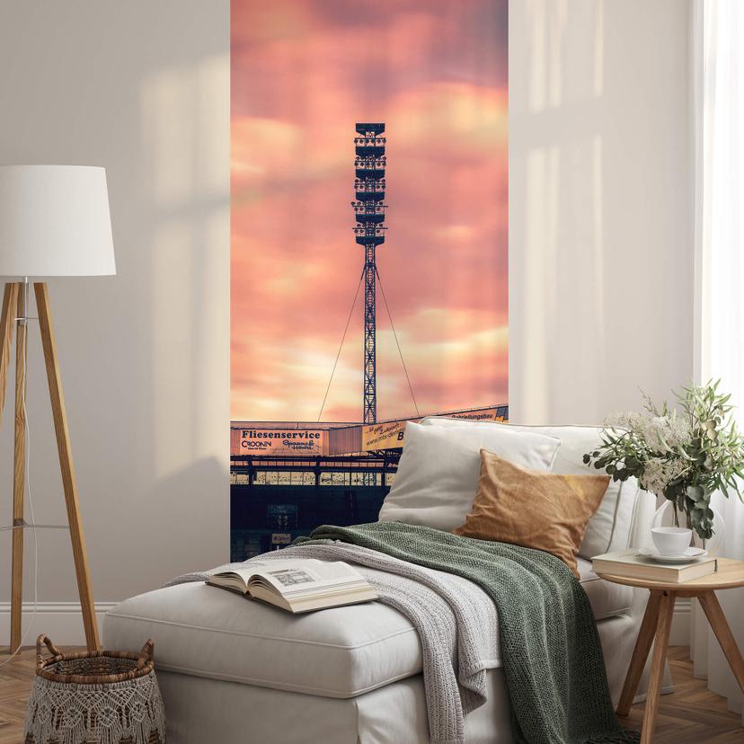 Fototapet FC Hansa Rostock - Floodlight Mast - 144x260 cm
