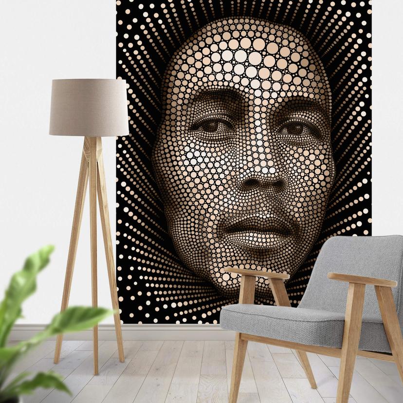 Fototapet - Ben Heine - Circlism - Bob Marley