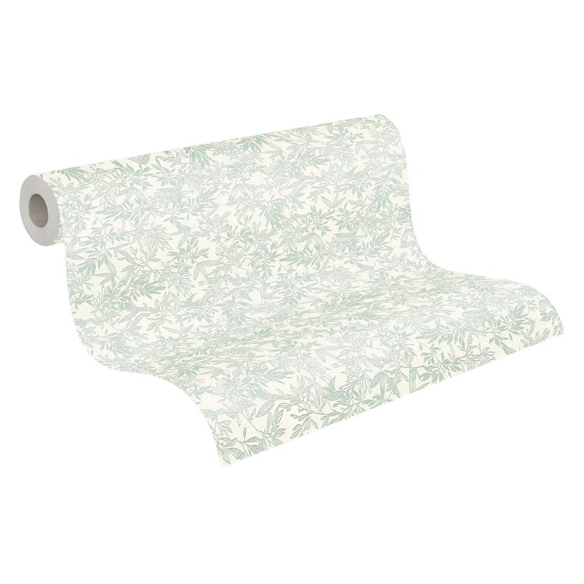 Papel pintado Floral verde blanco - Papel pintado no tejido A.S. Création