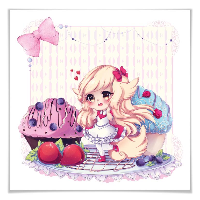 Póster La Doll Blanche - Chibi Belle
