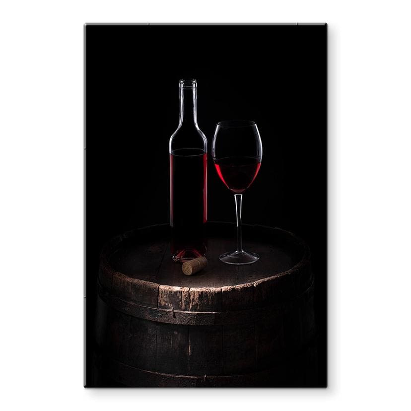 Tableau sur verre Perfoncio - vin rouge pour connaisseurs