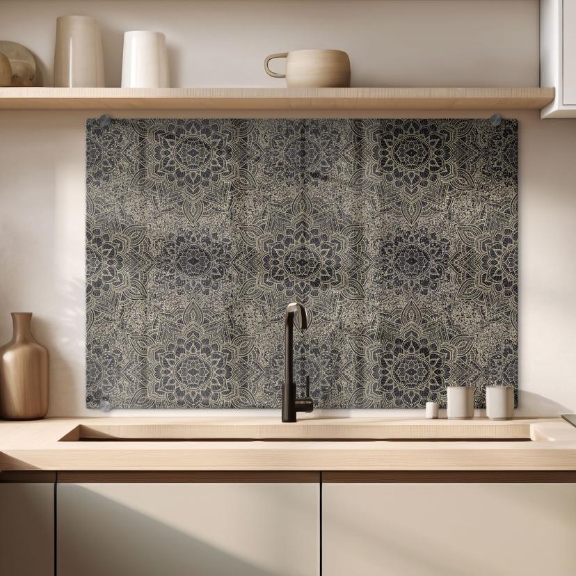 Stænkplade Mandala Boho antik guld - Bloomery Decor