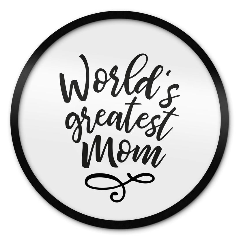 Poster World's greatest Mom - Rond