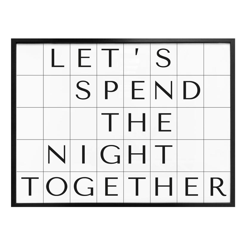Plakat - Gitter - Let's spend the night together