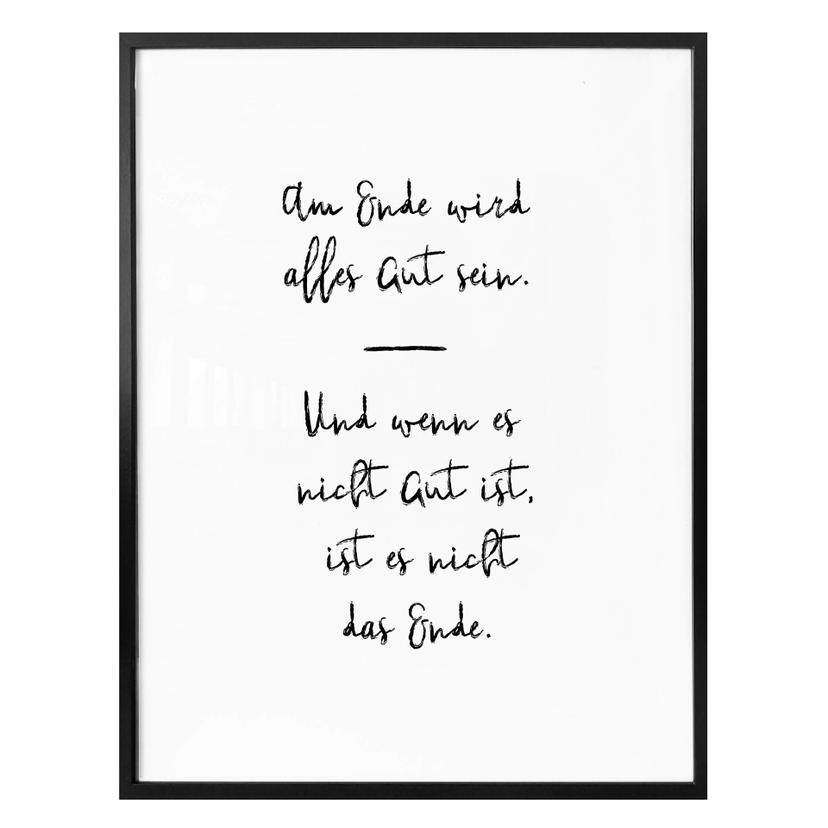 Poster - Am Ende wird alles gut sein