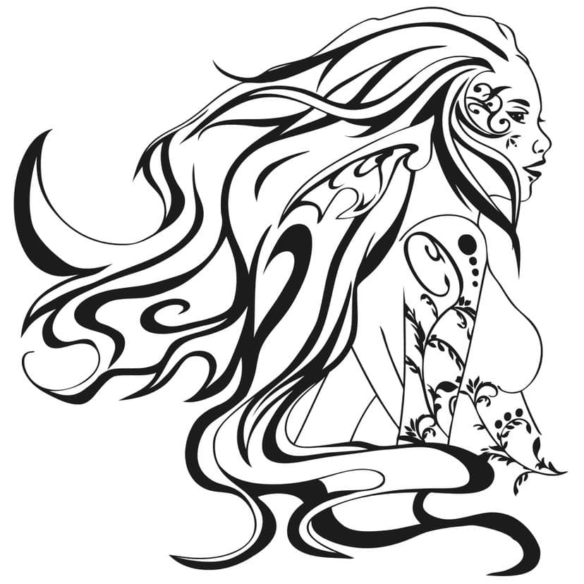 Sticker mural - Elfe des bois