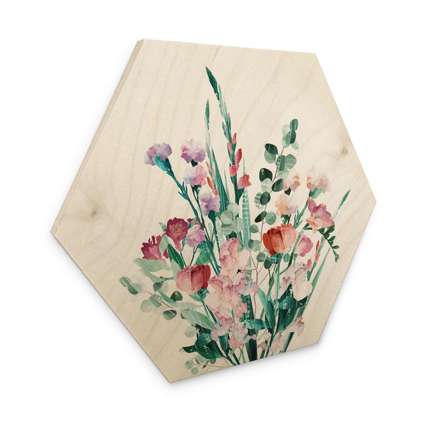 Billede af træ med vilde blomster i foråret - Goed Blauw