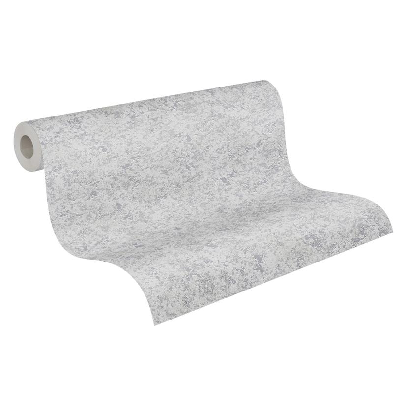 A.S. Création Attractive Papier peint intissé uni - gris