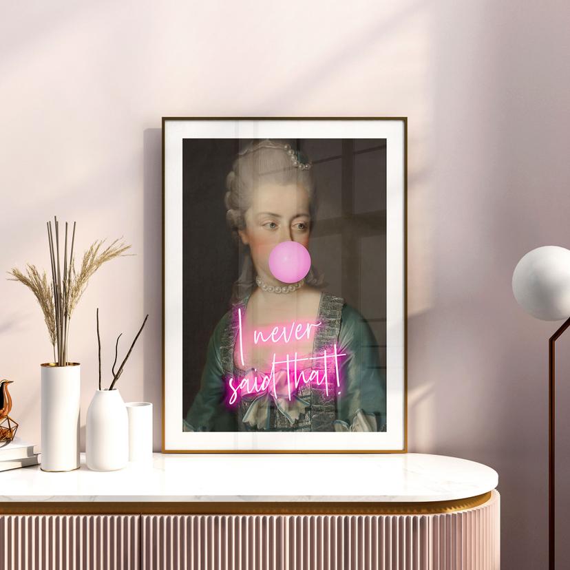 Poster Marie Antoinette: I never said that - Grace Digital Art