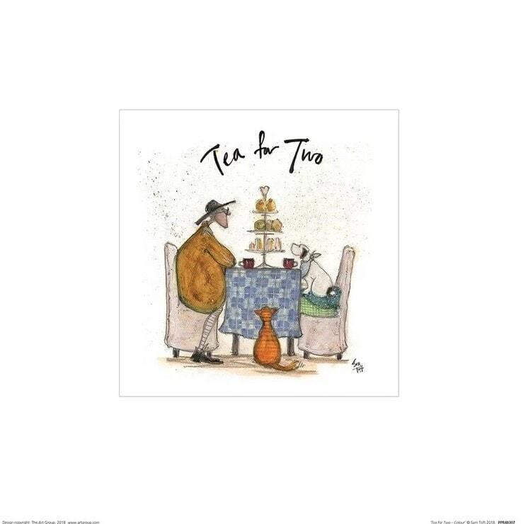 Plakat Sam Toft - Tea for Two kunsttryk, Sam Toft (30 x 30 cm)