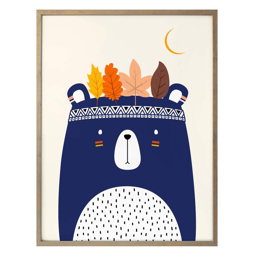 Póster Kubistika - Pequeño indio