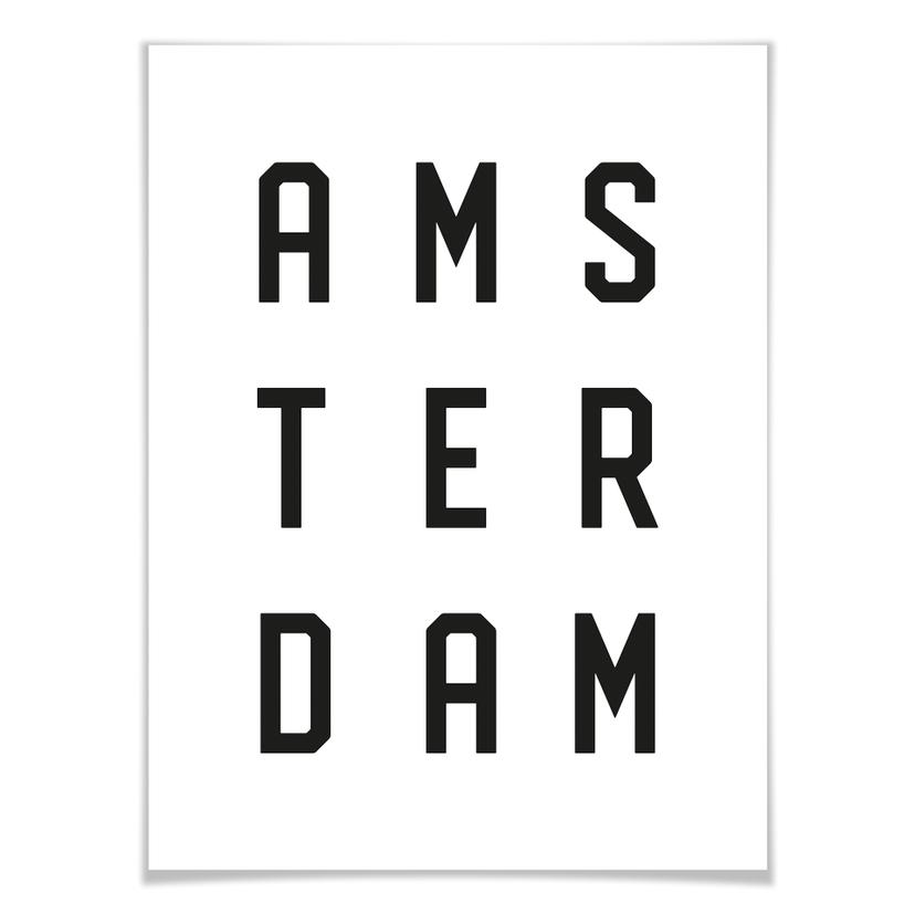 Poster tipografia - Amsterdam