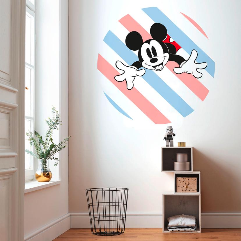 Carta da parati autoadesiva in tessuto non tessuto - Mickey Hang in There - 125 x 125 cm