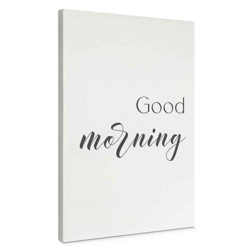 Lærredsprint - Good morning