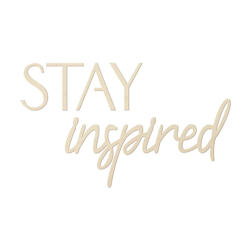 Décoration en bois placage peuplier Stay Inspired