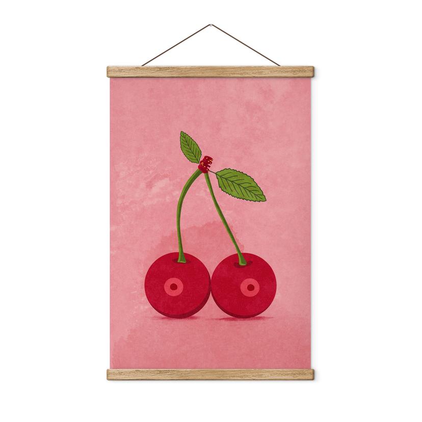 Tekstil plakat sensuelle kirsebær - Oltmanns