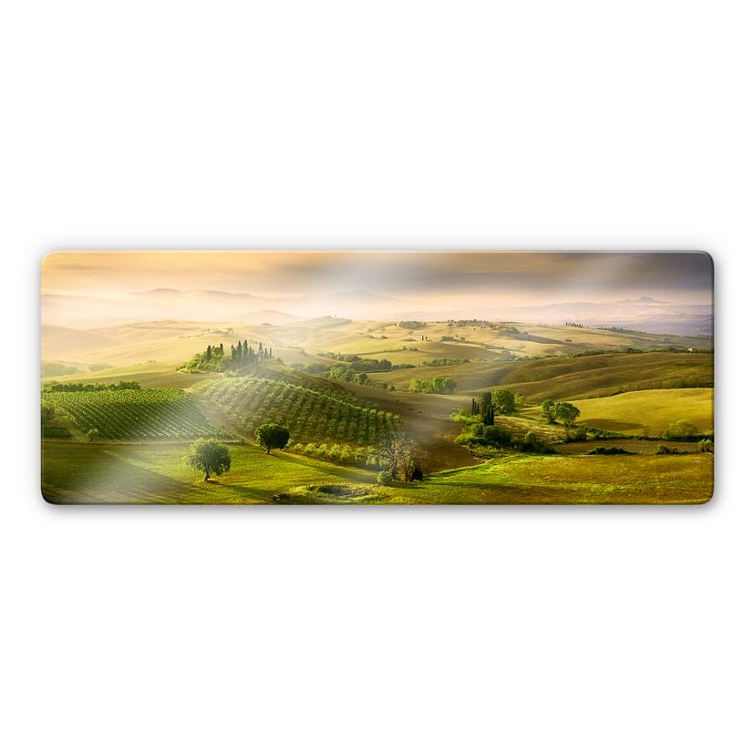 Glasschilderij Bratkovic - Podere Belvedere - pano