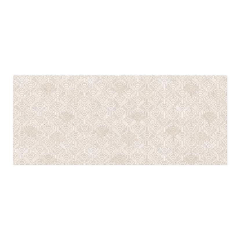 Selbstklebende Küchenrückwand Abstrakte Halbkreise in Soft Beige - Bloomery Decor