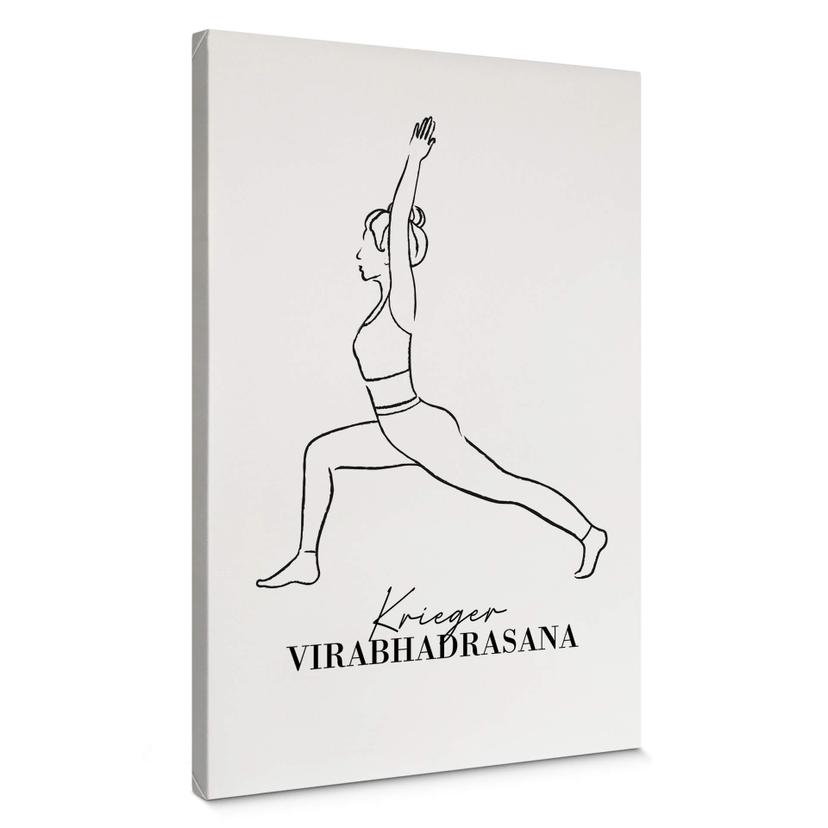 Tableau sur toile Yoga - Posture du guerrier