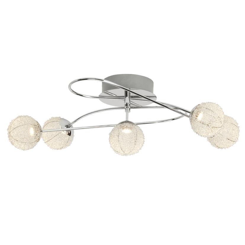 Deckenleuchte Emilia, metallic, 70 x 35,5 cm, Metall Deckenlampe