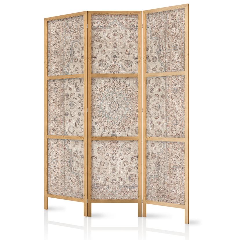 Japanischer Paravent, Raumteiler freistehend, Trennwand - Desert Nights: Ornamented Persian Carpet