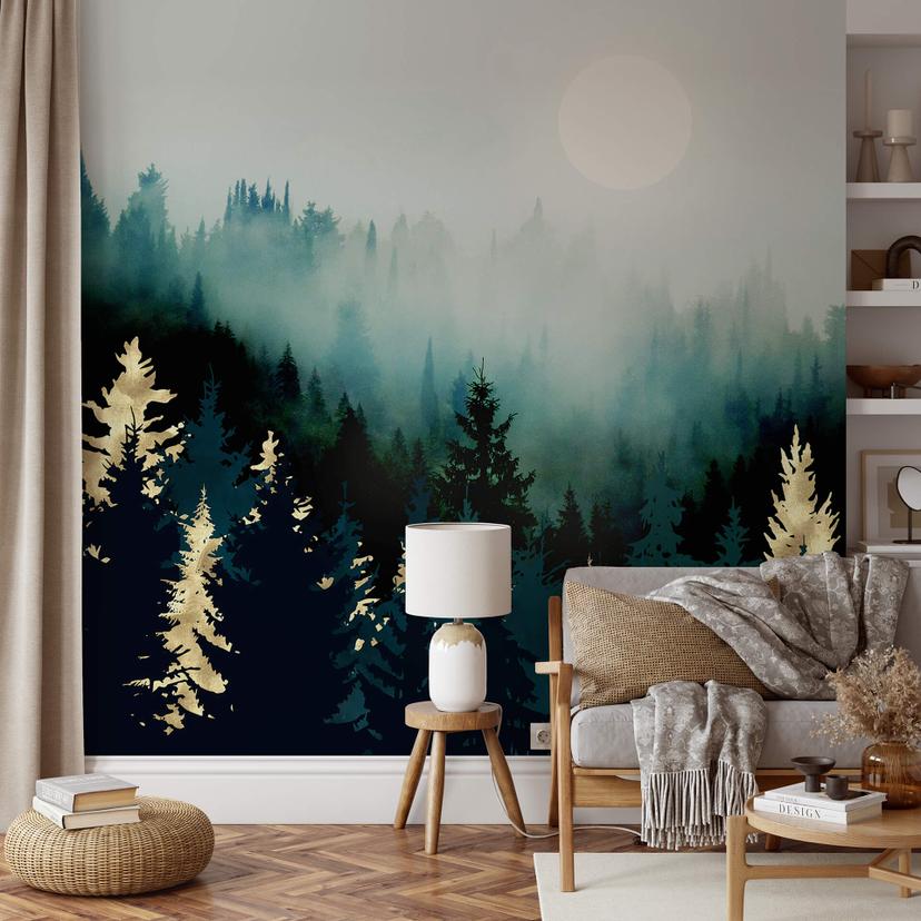 Fotomural SpaceFrog Designs - Bosque brumoso