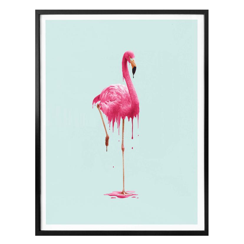 Póster Suelto - El flamenco que se derrite
